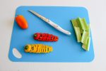4 pack Large Flexible Plastic Cutting Boards Set with Handle Mat board for use with kitchen knife Mats are dishwasher safe on - Image 5